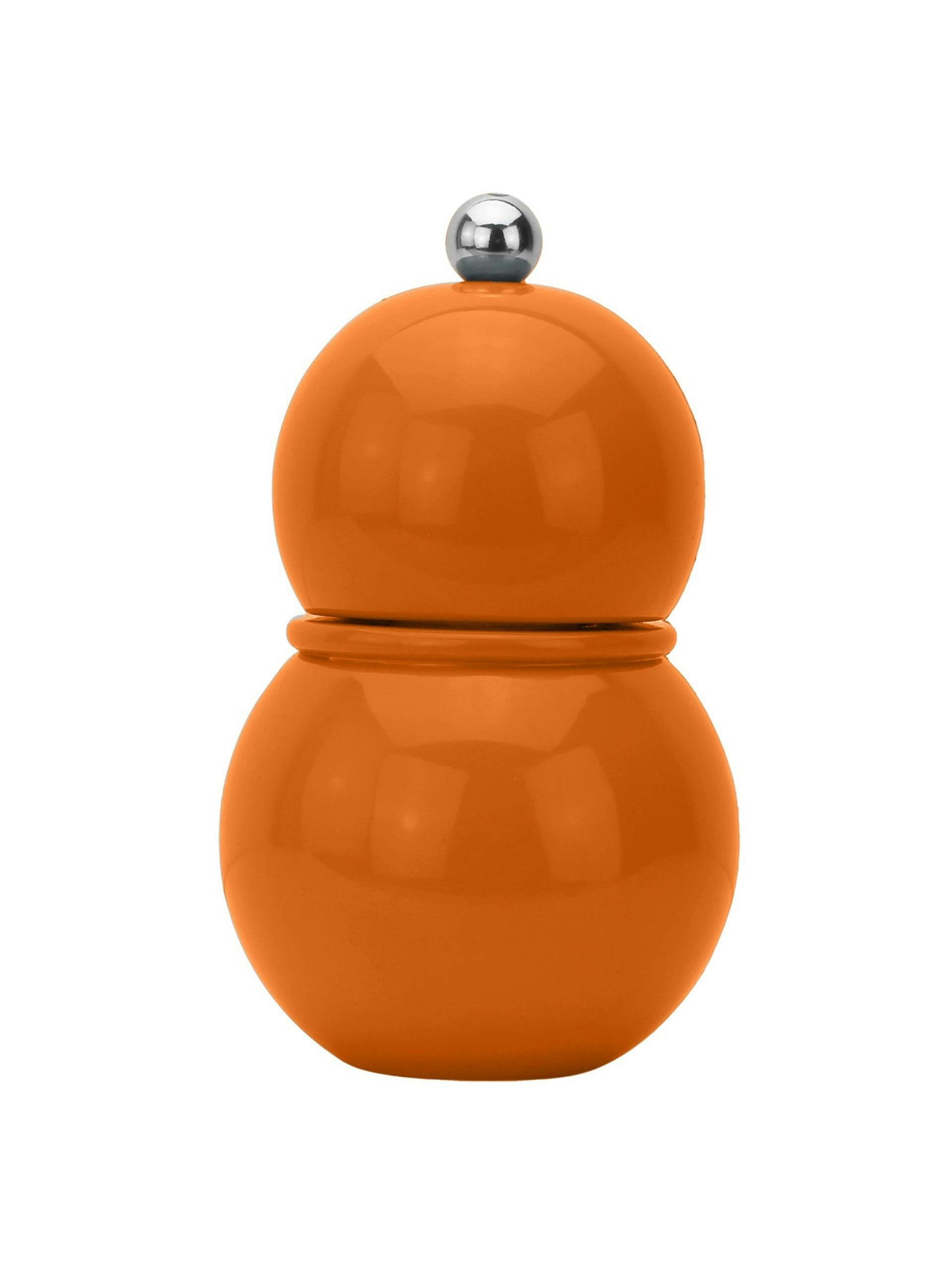 Orange Chubbie salt and pepper grinder