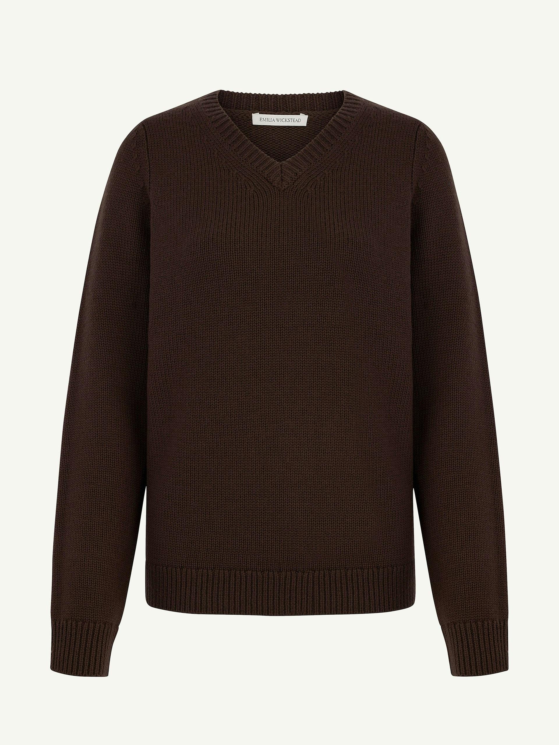 Pace brown knitted jumper
