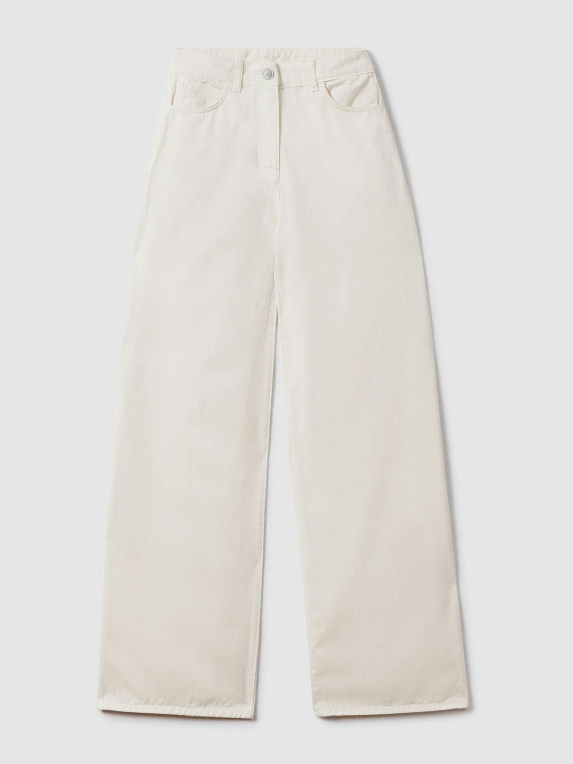 Colorado garment dyed wide leg trousers