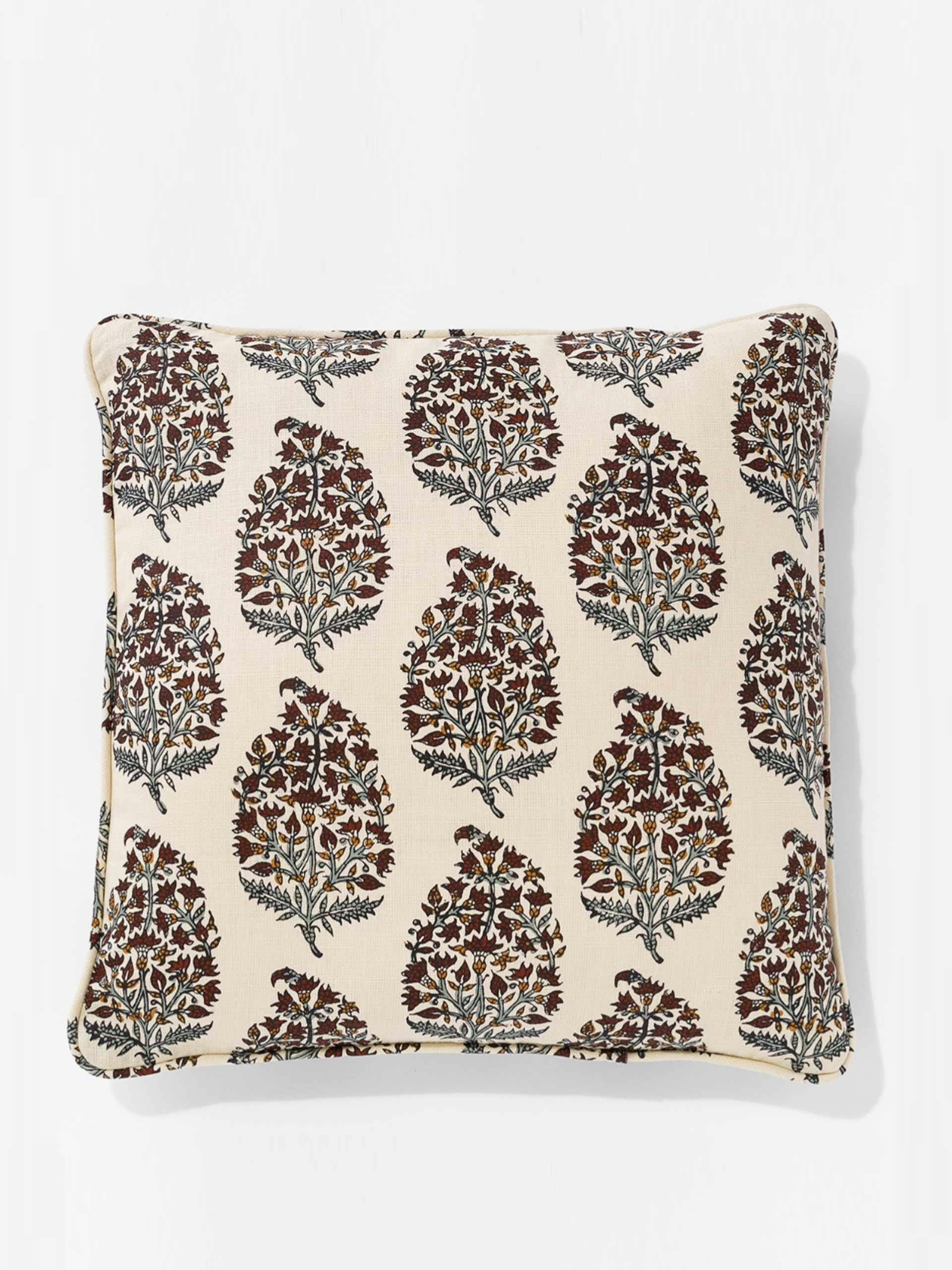 Indian pear fabric cushion