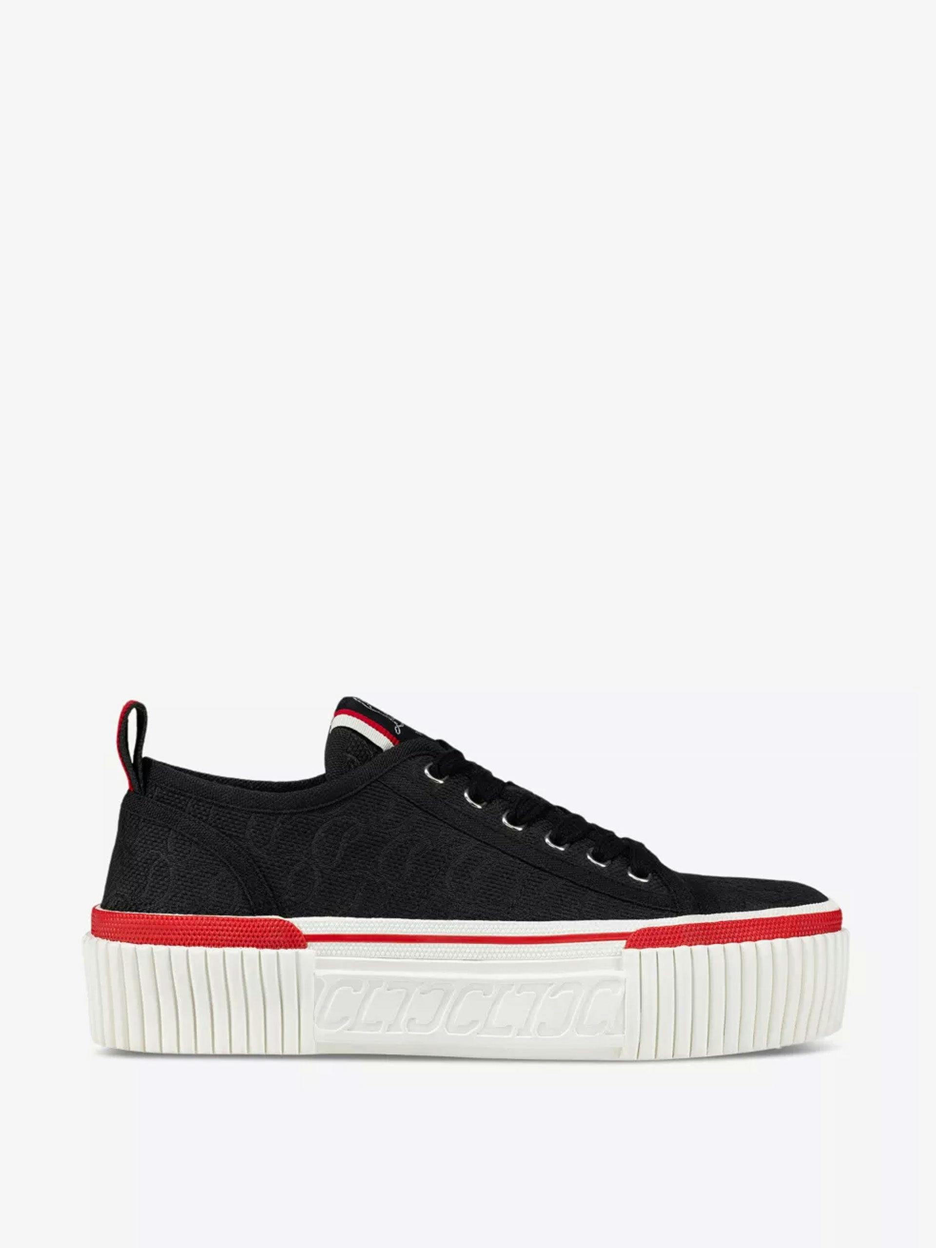 Super Pedro brand-embellished woven low-top trainers
