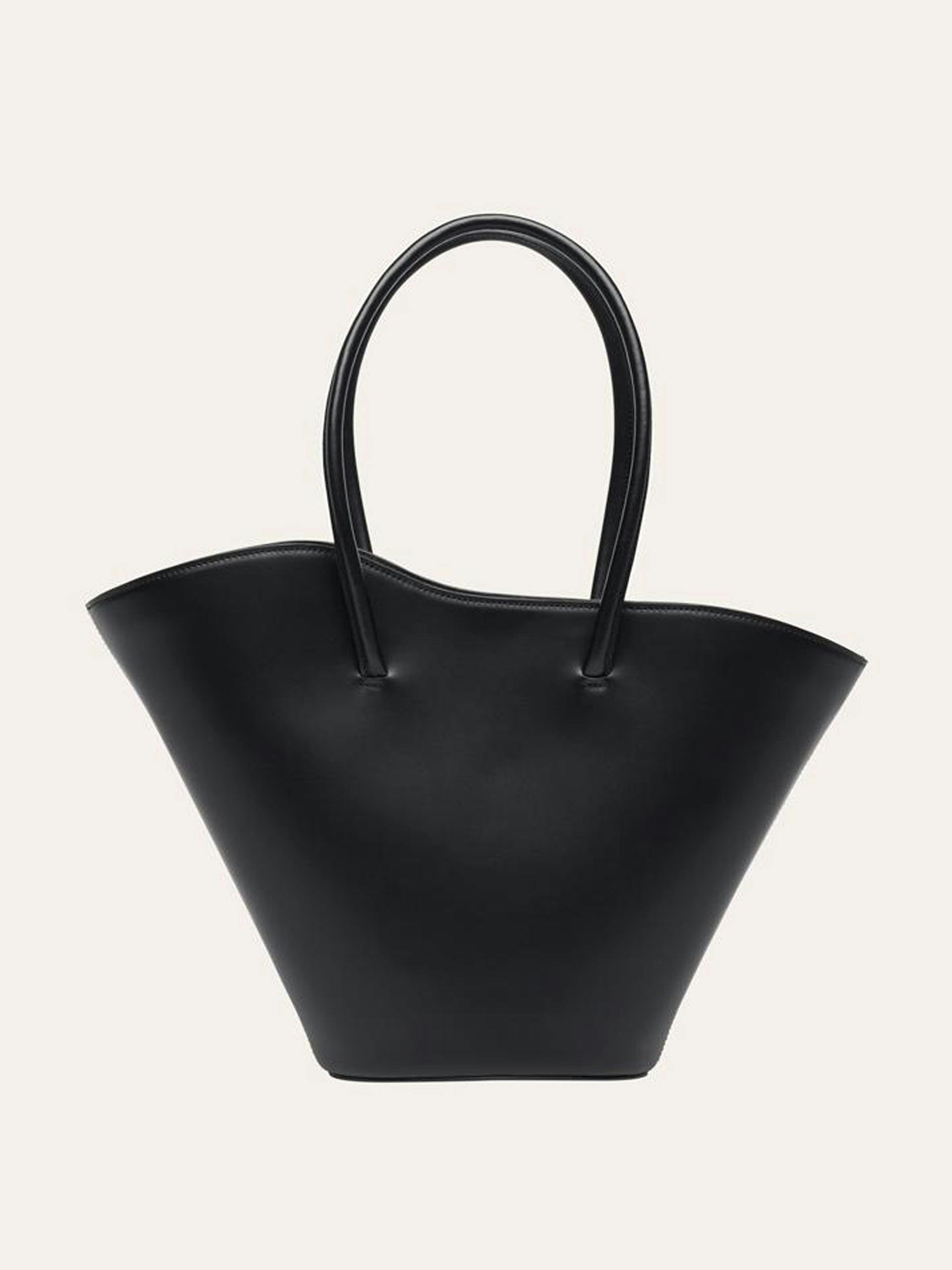Black Tulip tall tote bag