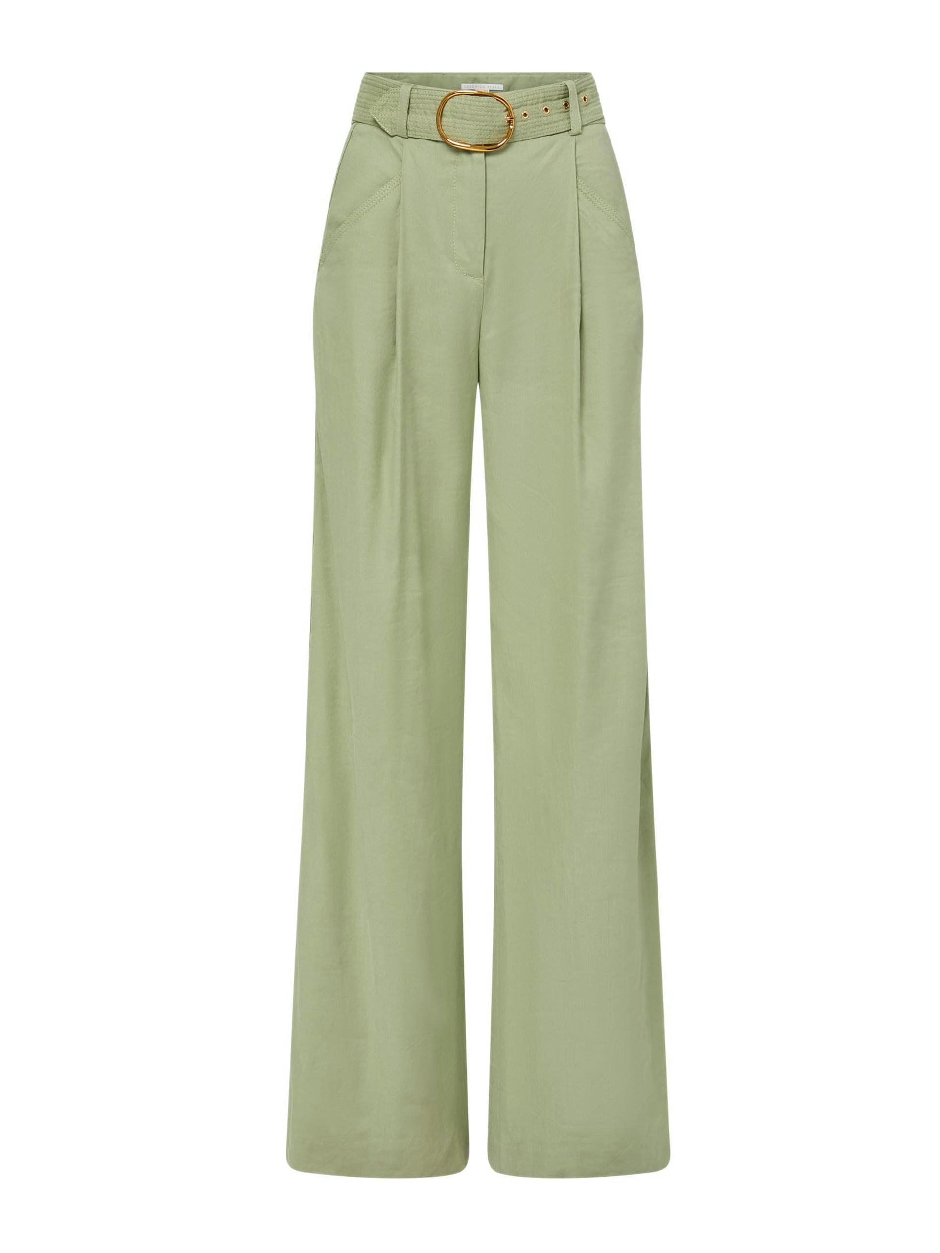 Pale green trousers