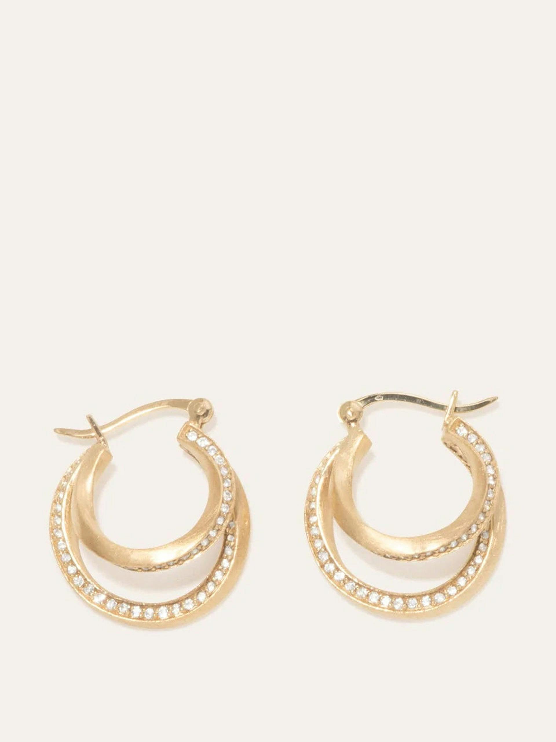 "Suburbs" gold vermeil earrings