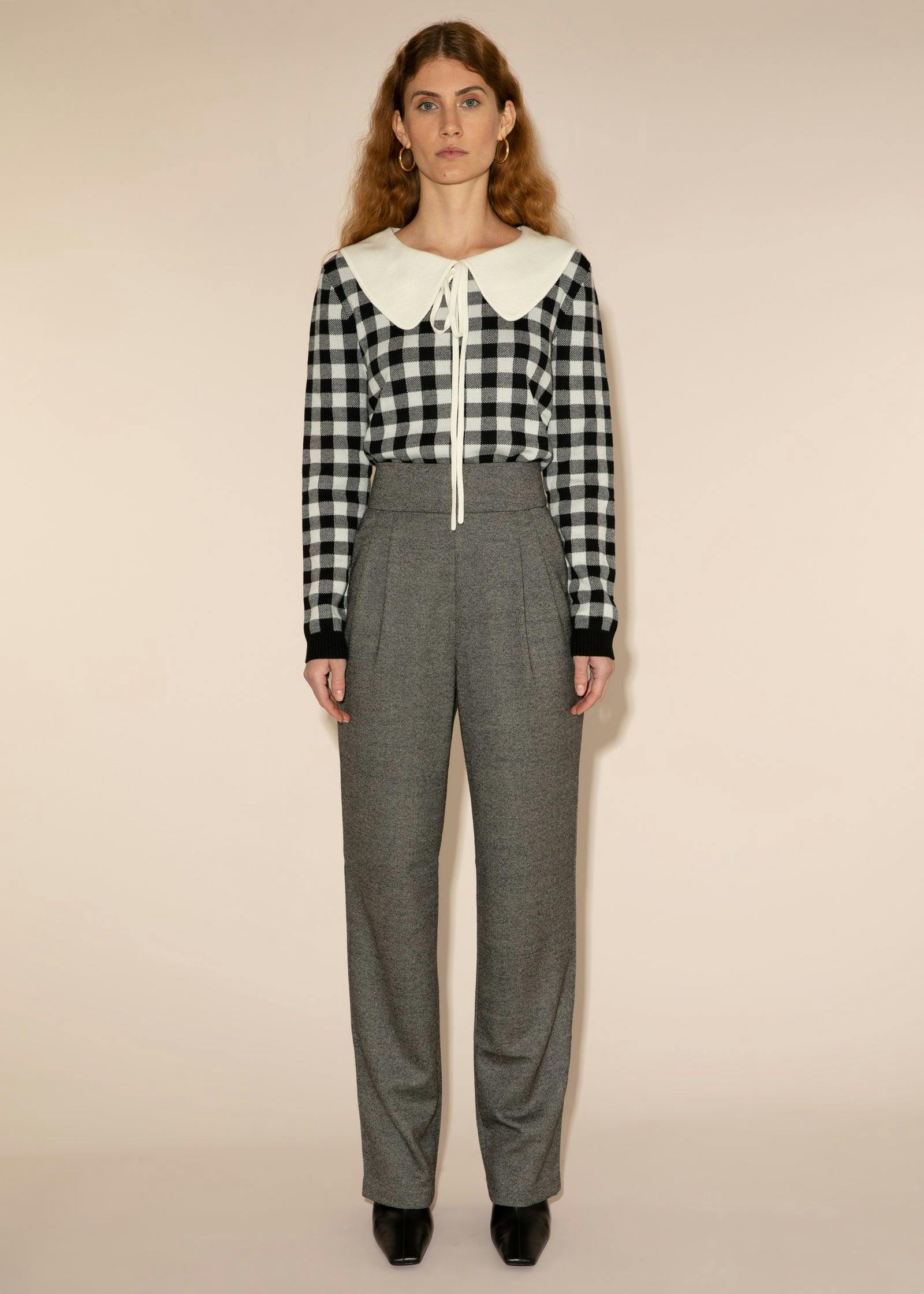 Wool grey Flora trousers