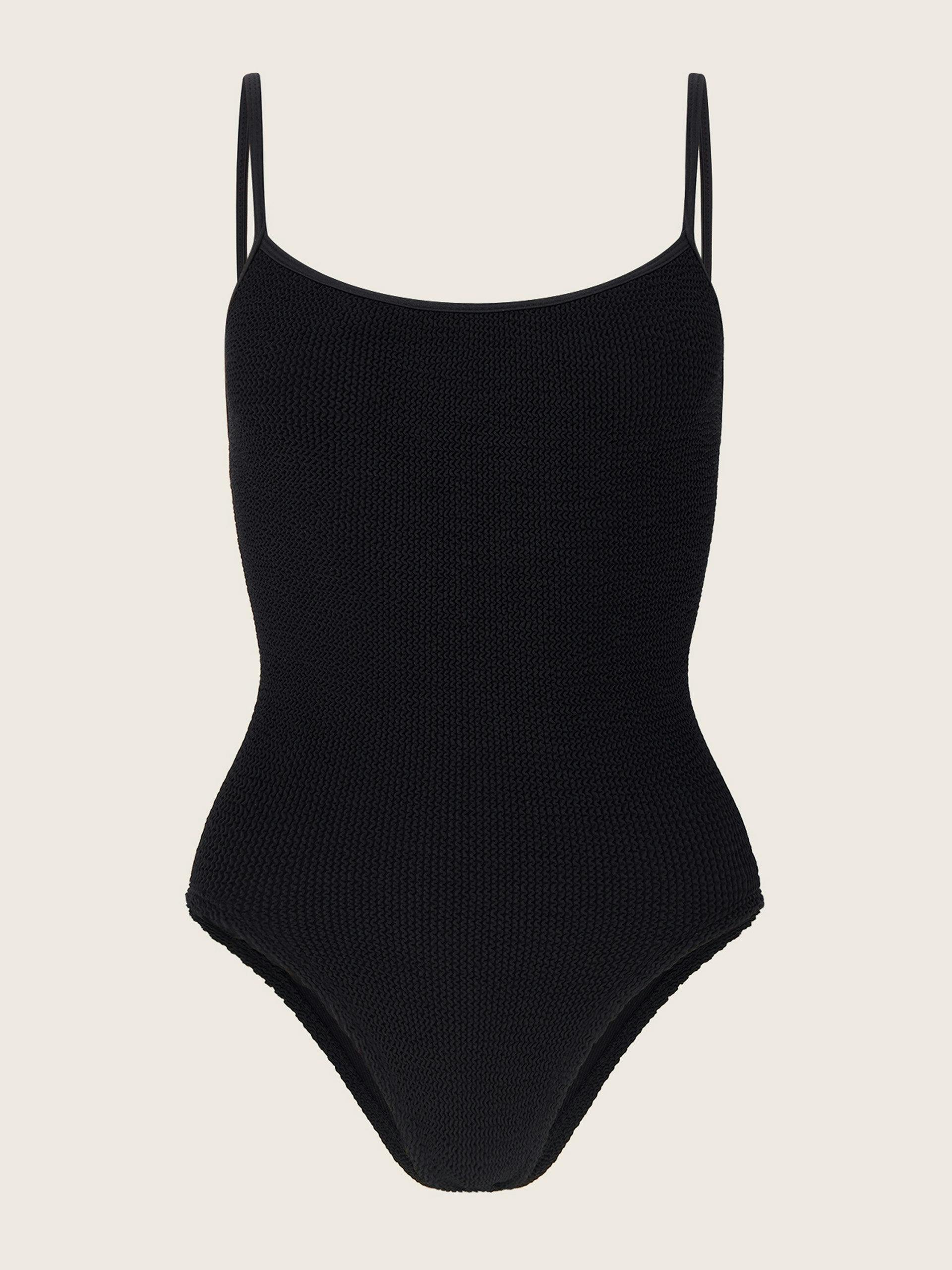 Black spaghetti strap Pamela swimsuit
