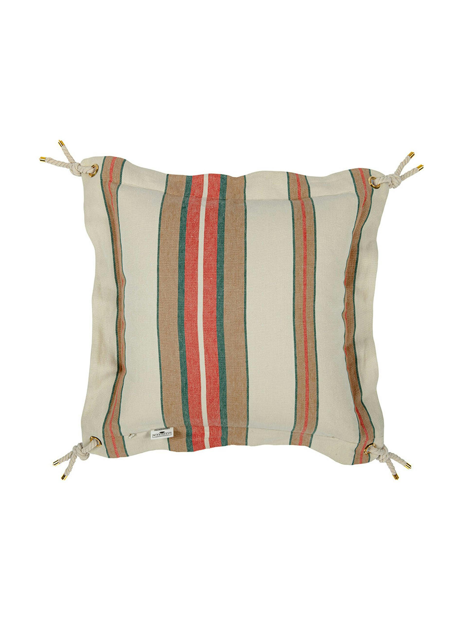 Red stripe cushion