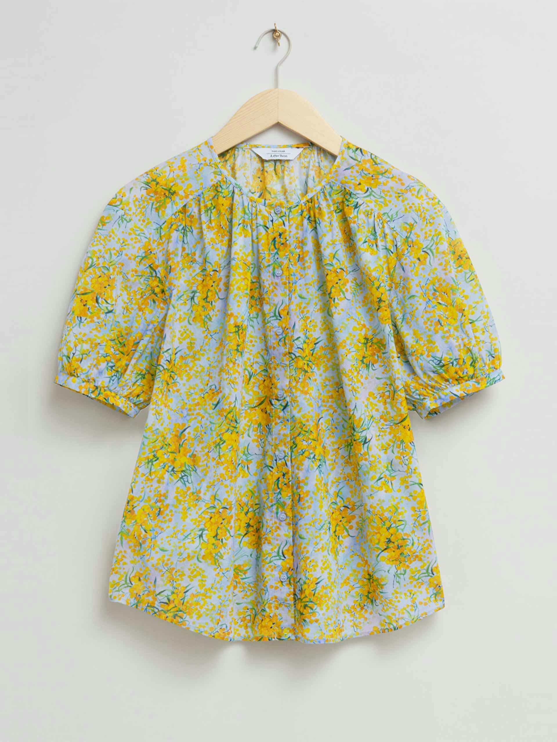 Cotton floral blouse