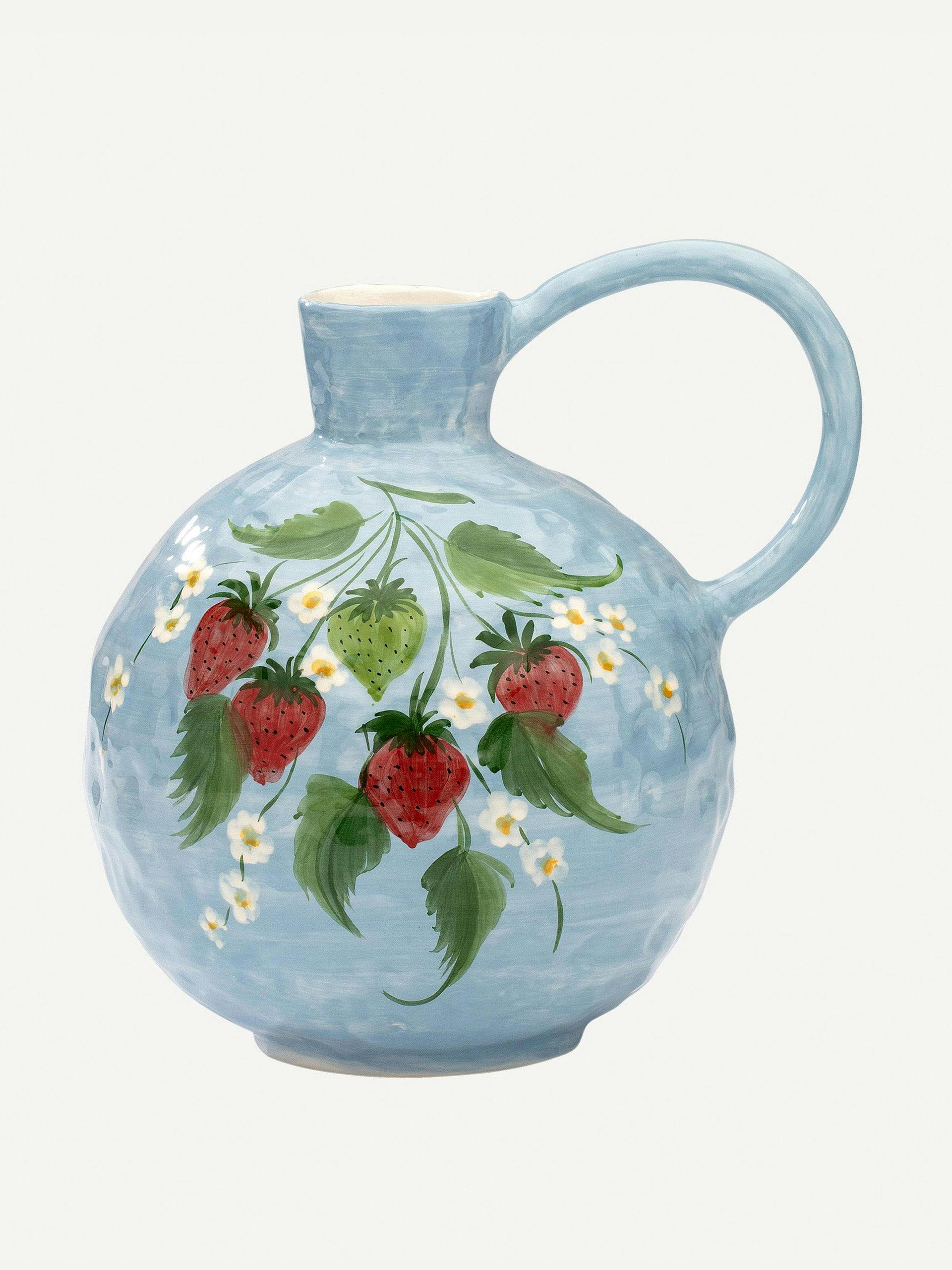 Strawberry Fields ceramic jug