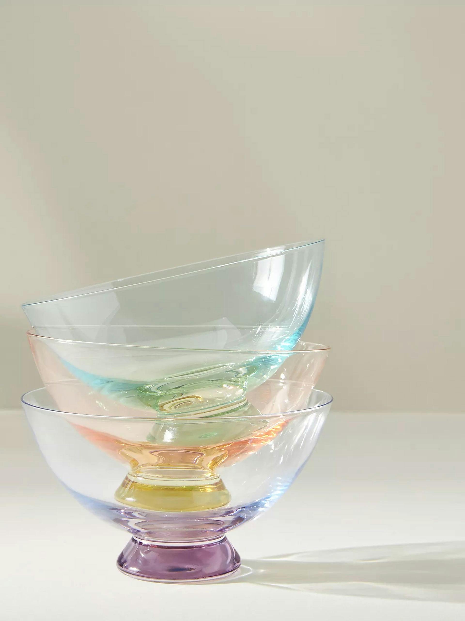 Glass dessert bowls (set of 4)