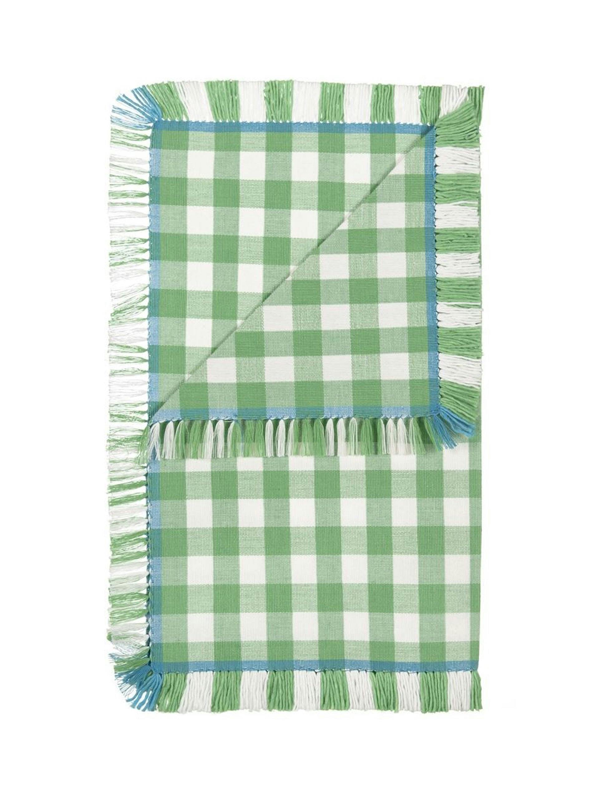 Green gingham placemats (set of 4)