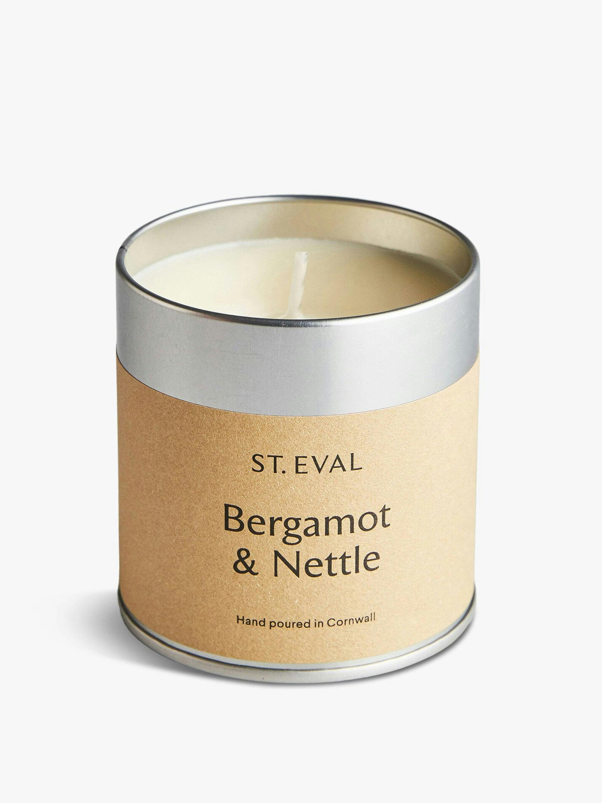 Bergamot and nettle scented candle