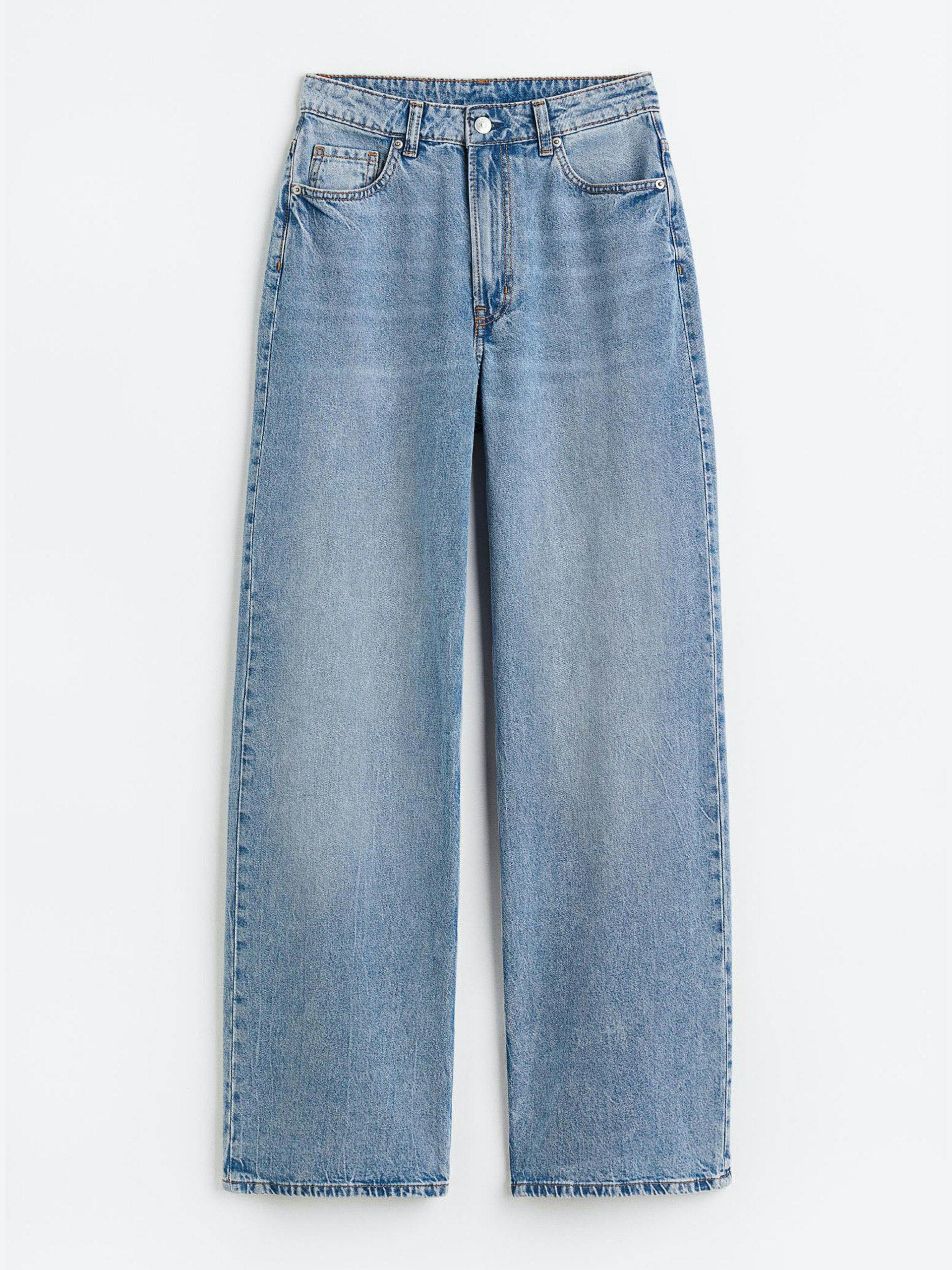 Wide high-rise jeans