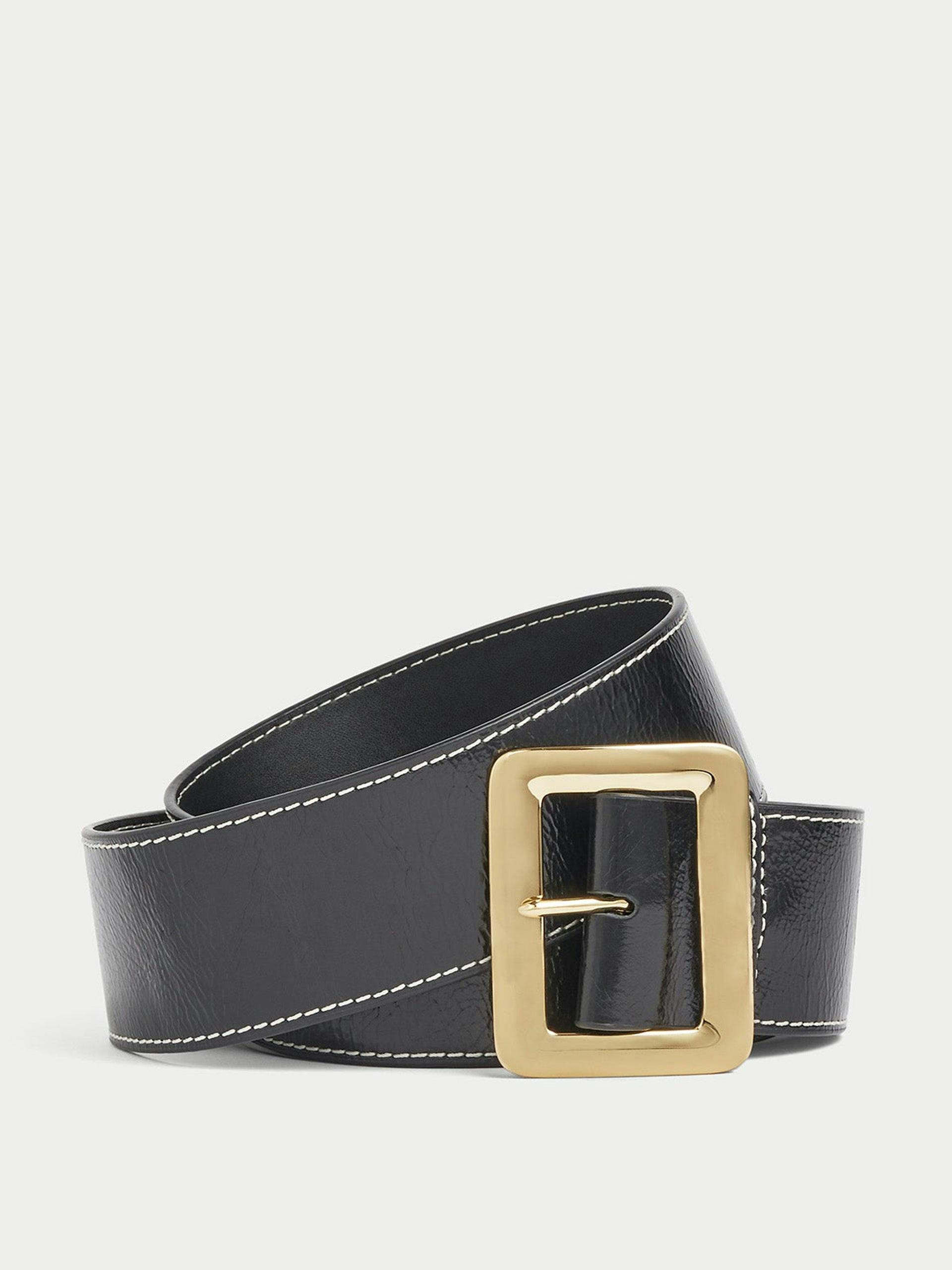 Zoey patent leather belt