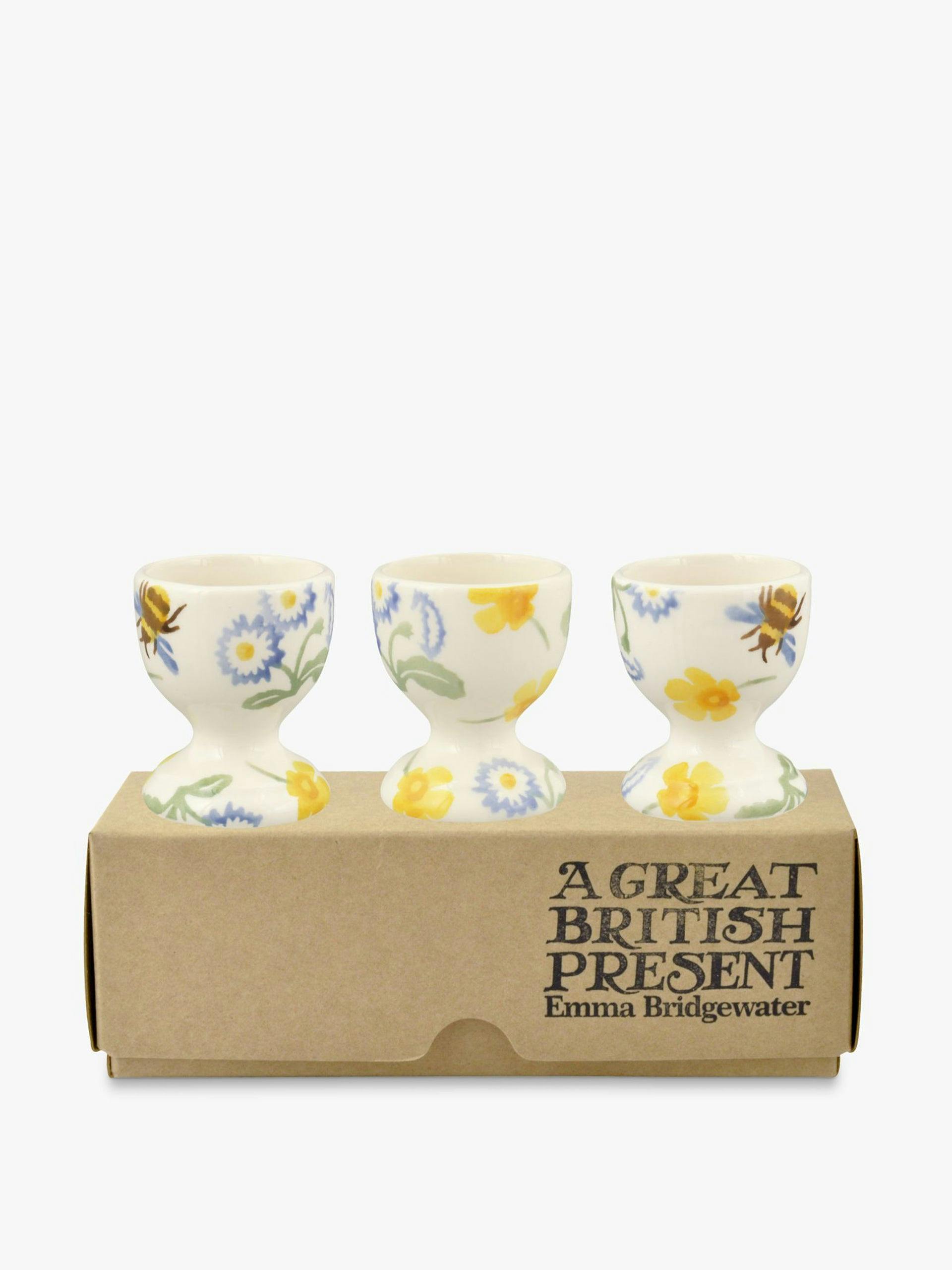 Flower egg cups (set of 3)