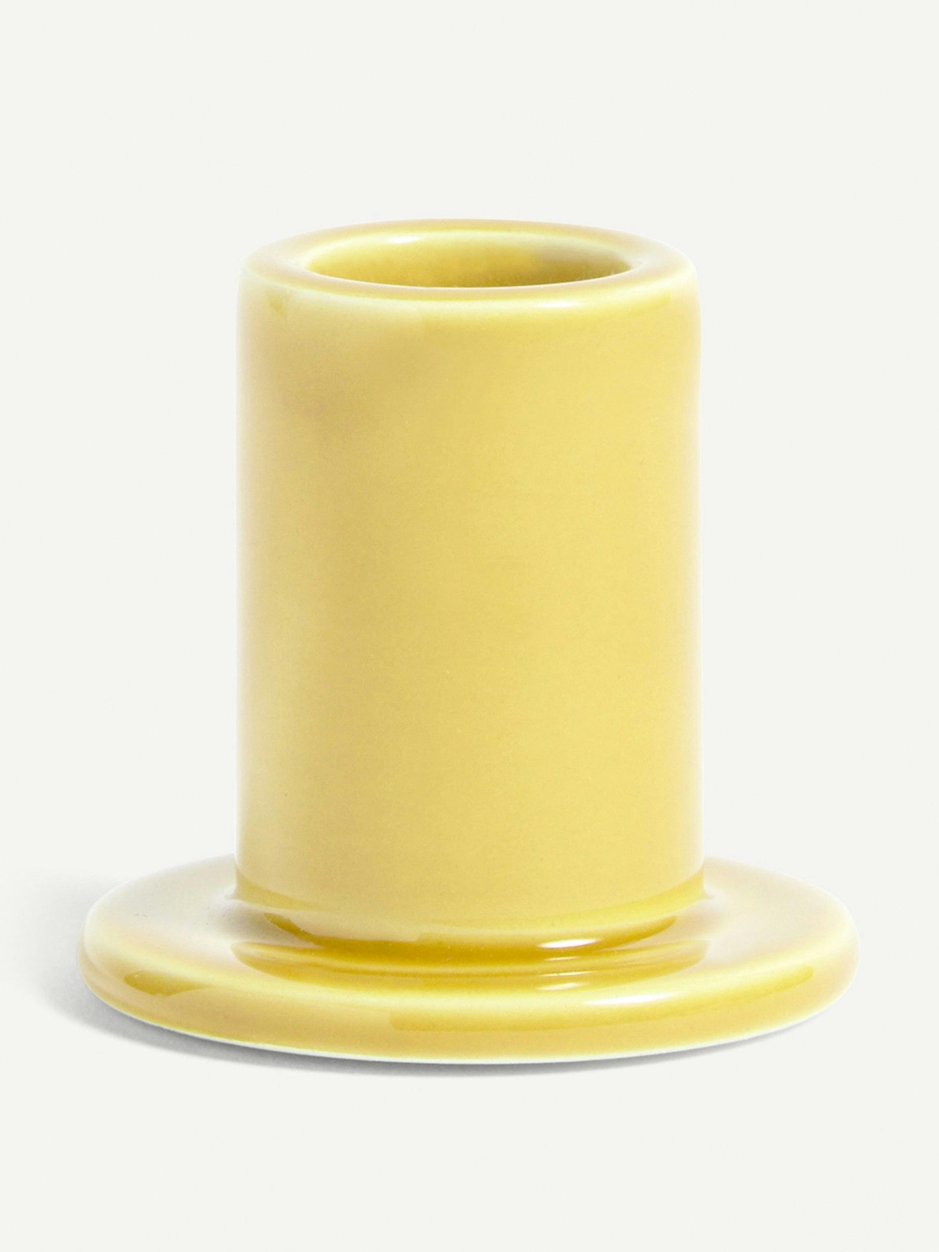 Small tube candle holder