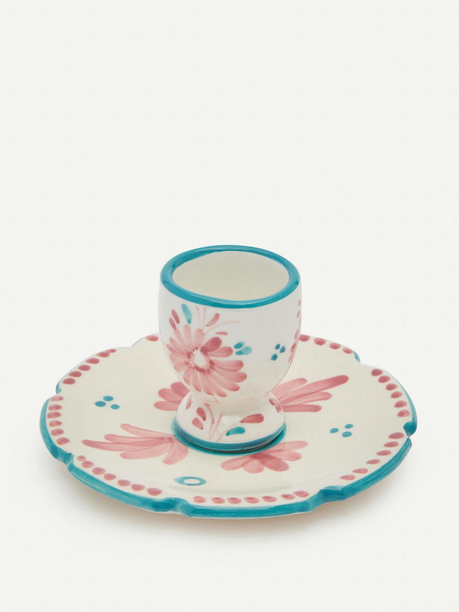 Floral egg cup