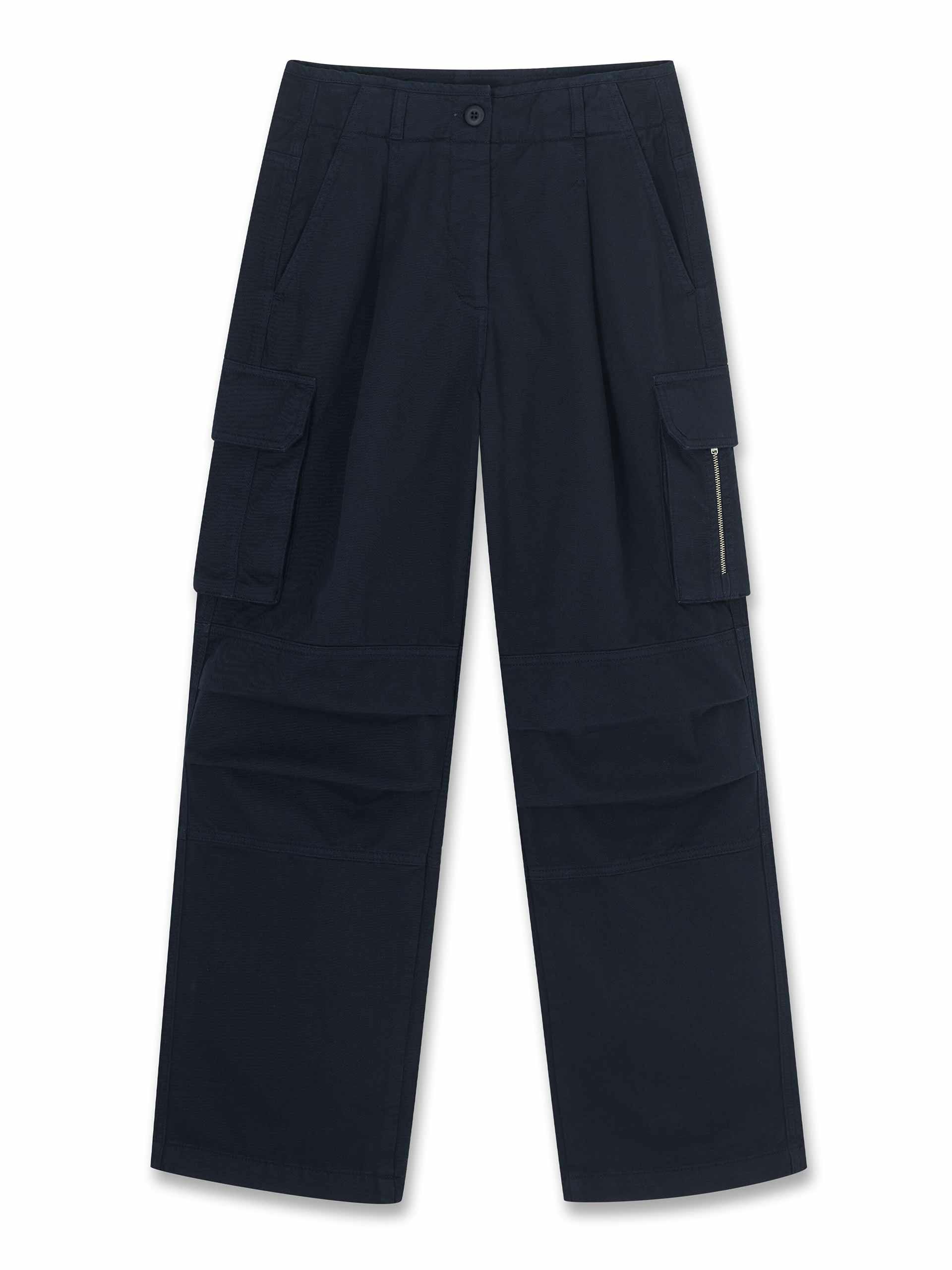 Navy cargo trousers