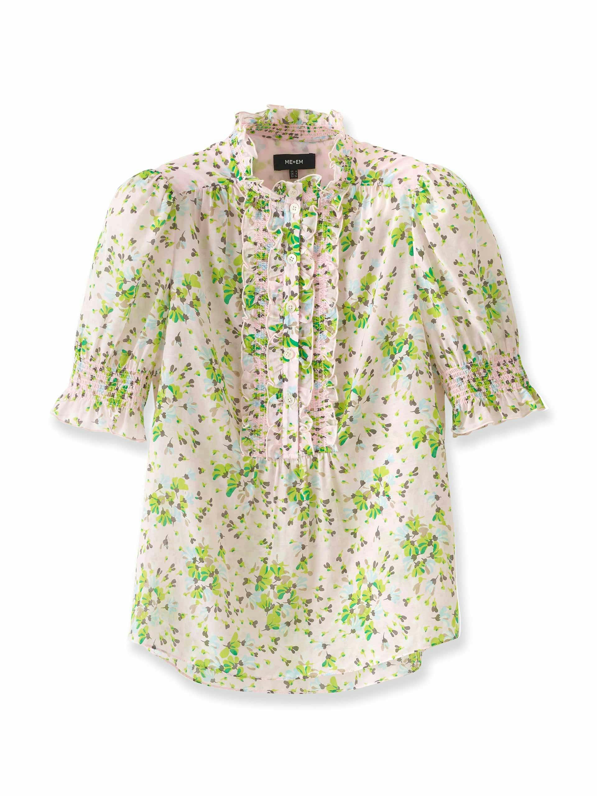 Petal print blouse