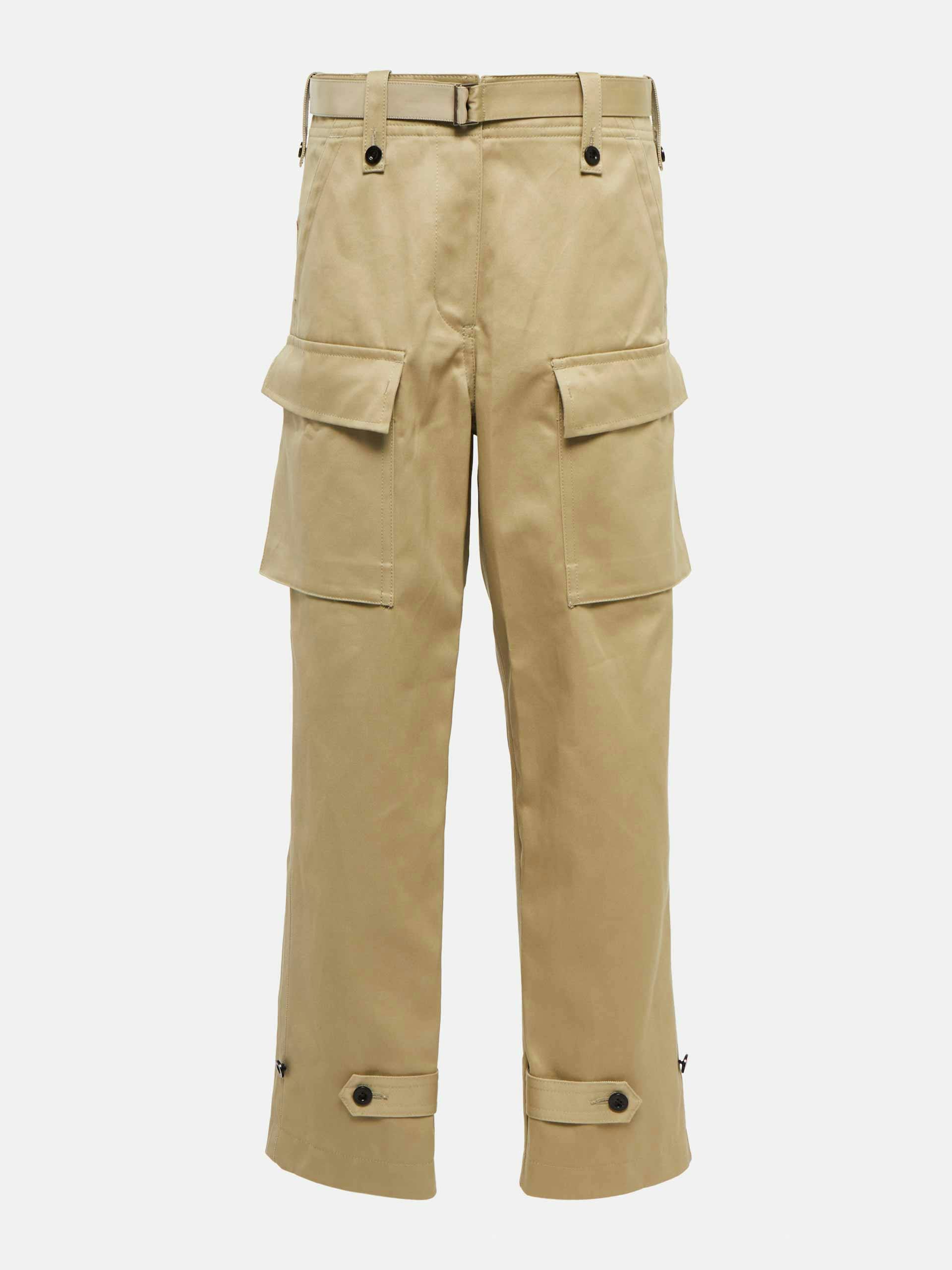 Cotton twill cargo pants