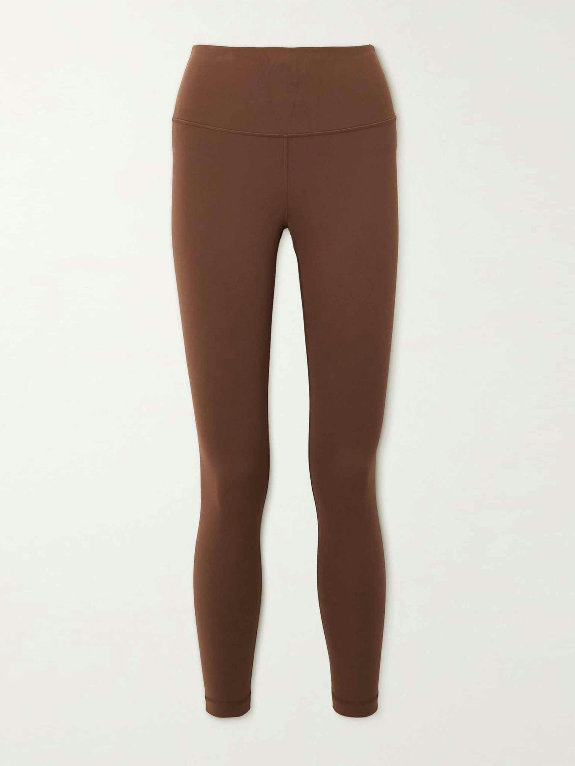 Brown stretch leggings