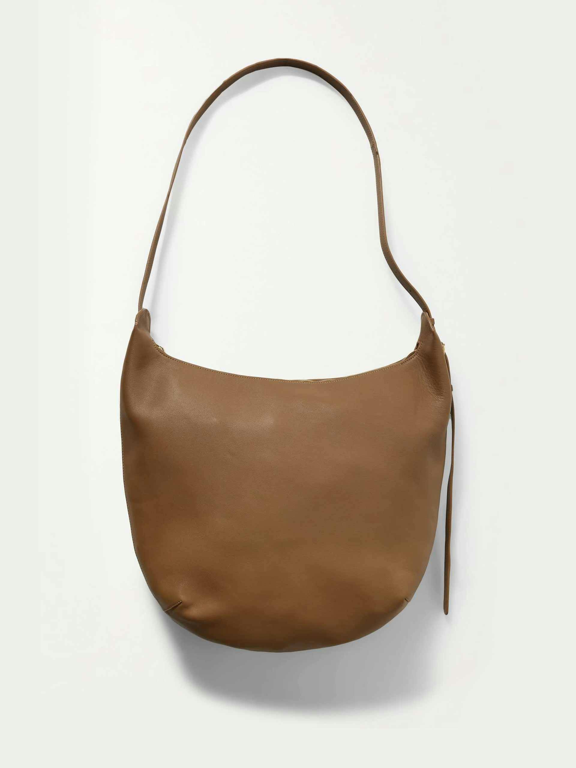 Slouchy leather shoulder bag