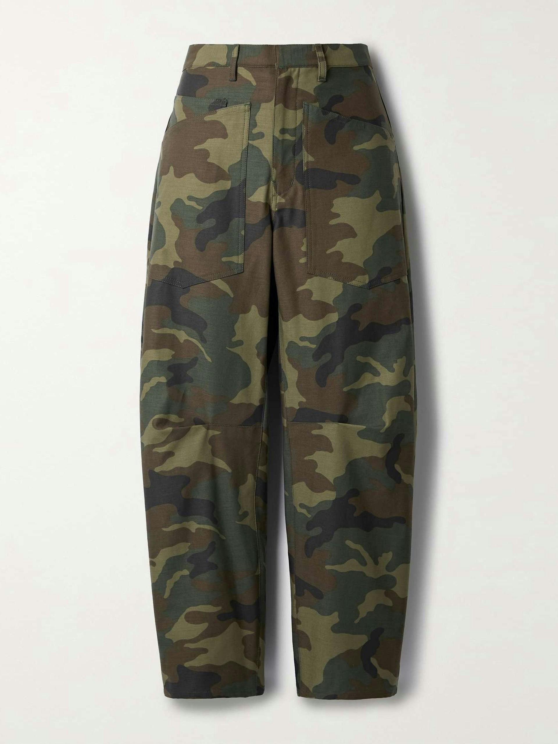 Camoflage canvas trousers
