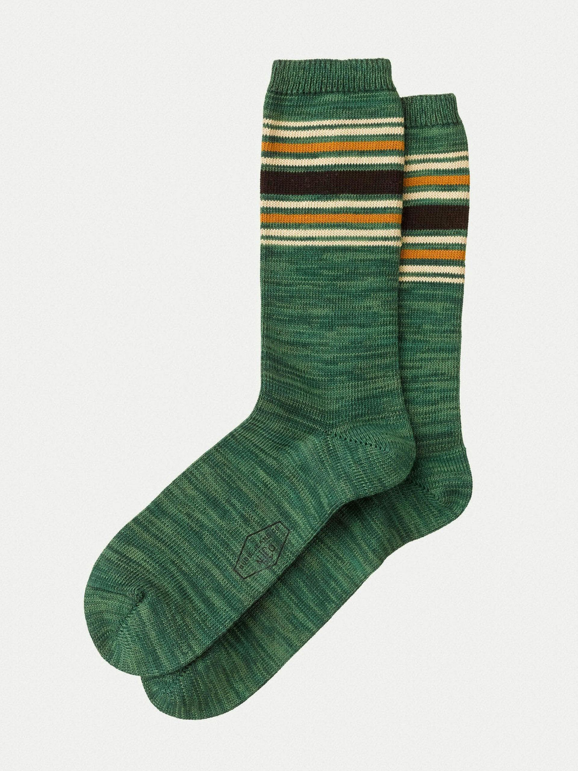 Striped cotton socks