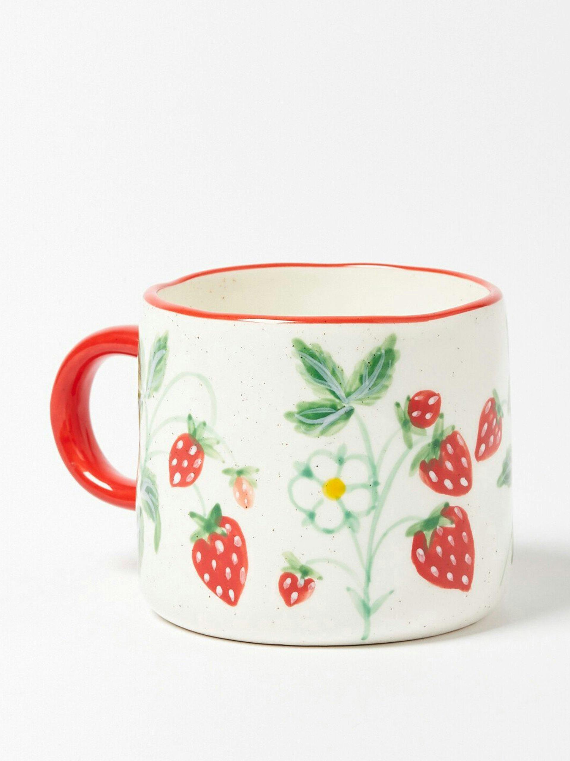 Strawberry ceramic mug
