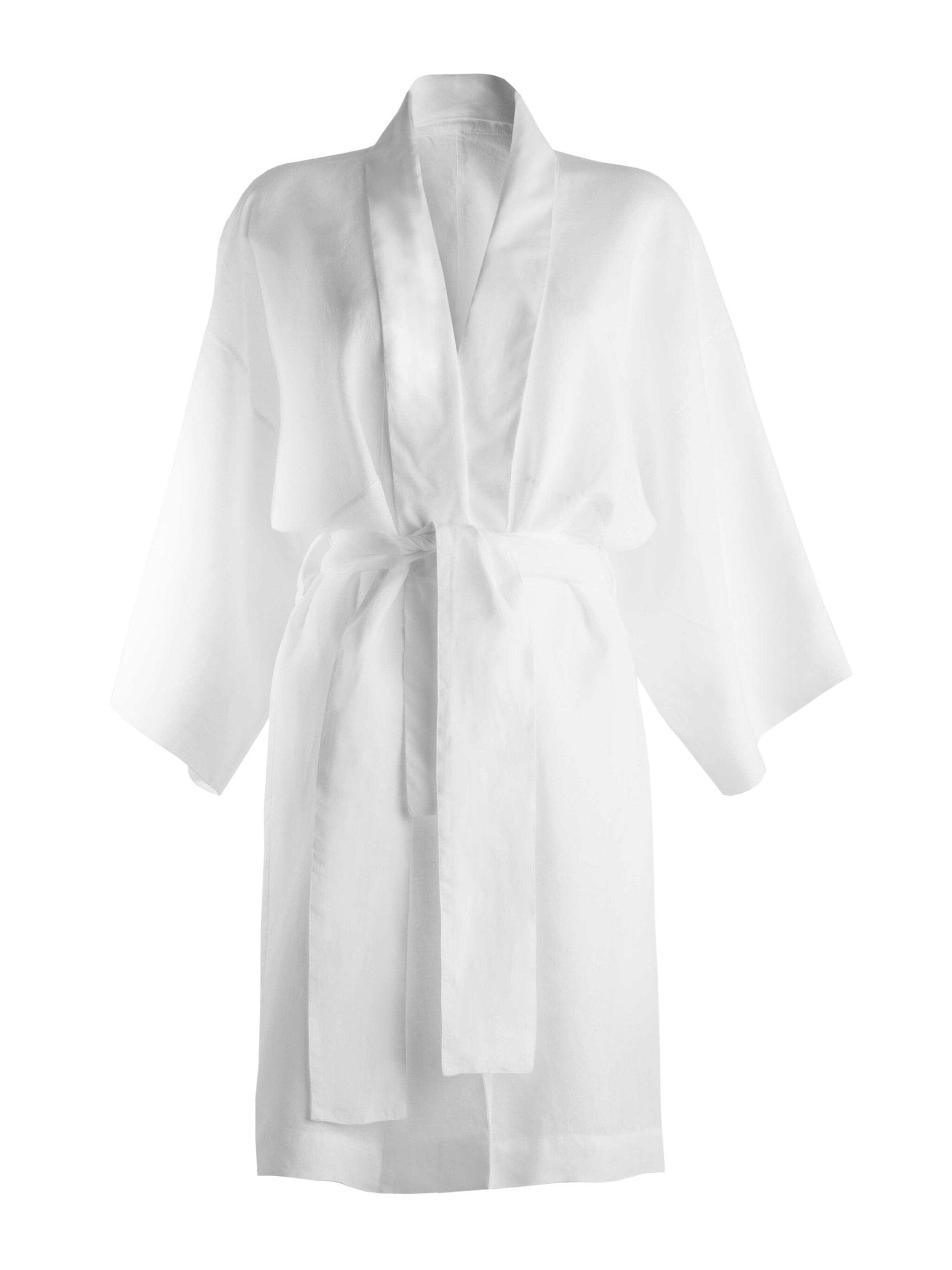 White linen kimono