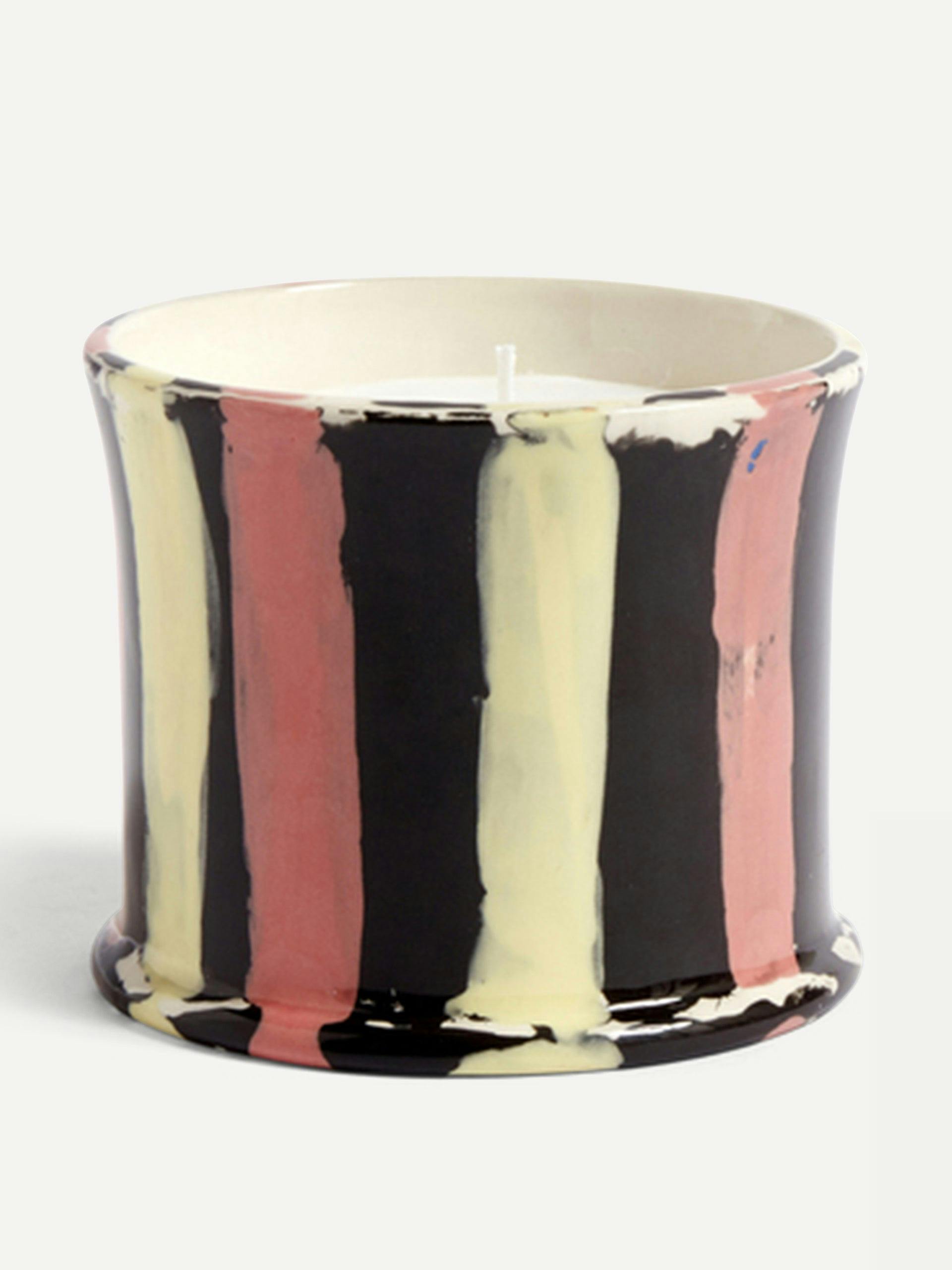 Stripe scented candle
