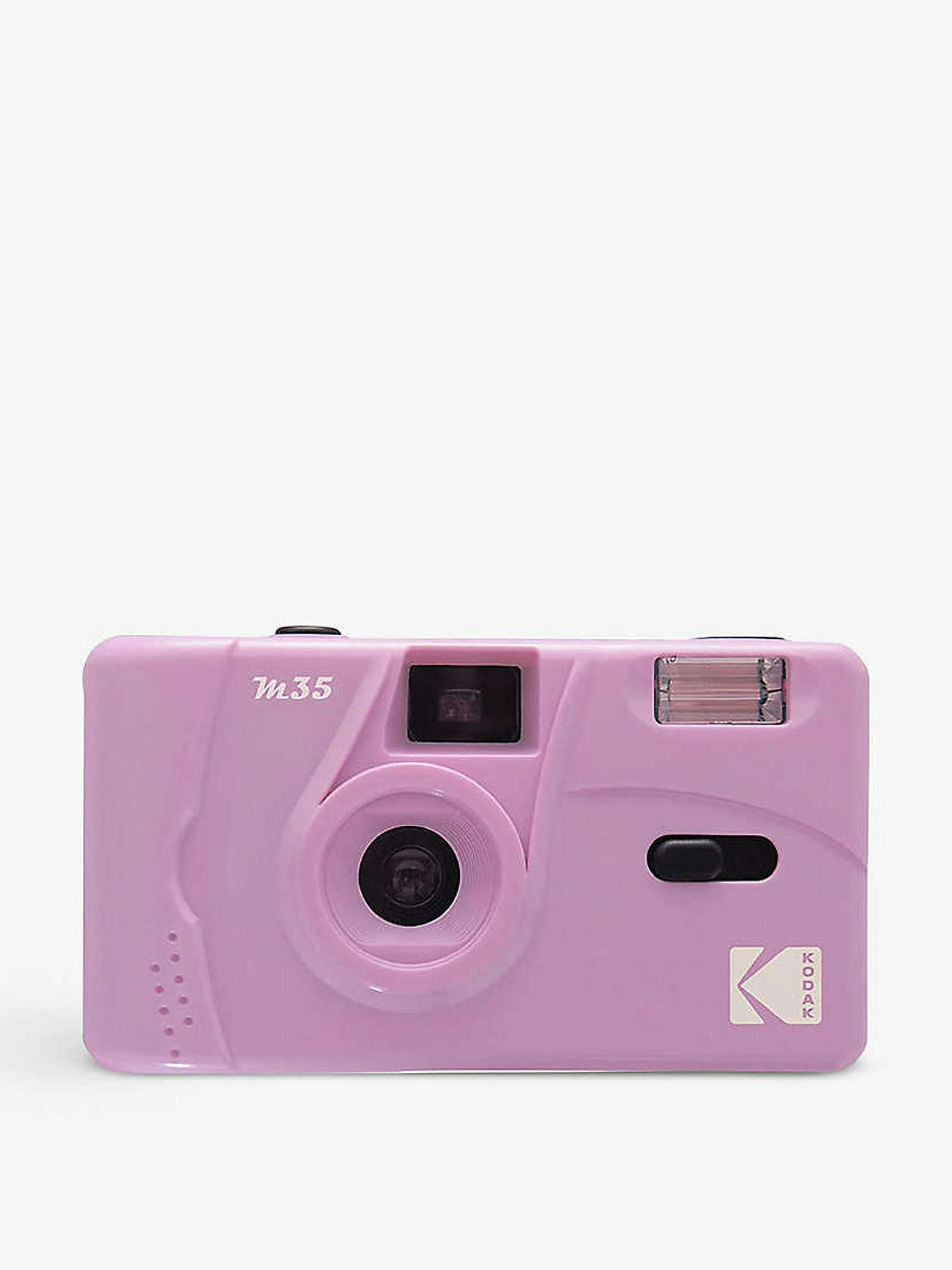 Pink 35mm film camera