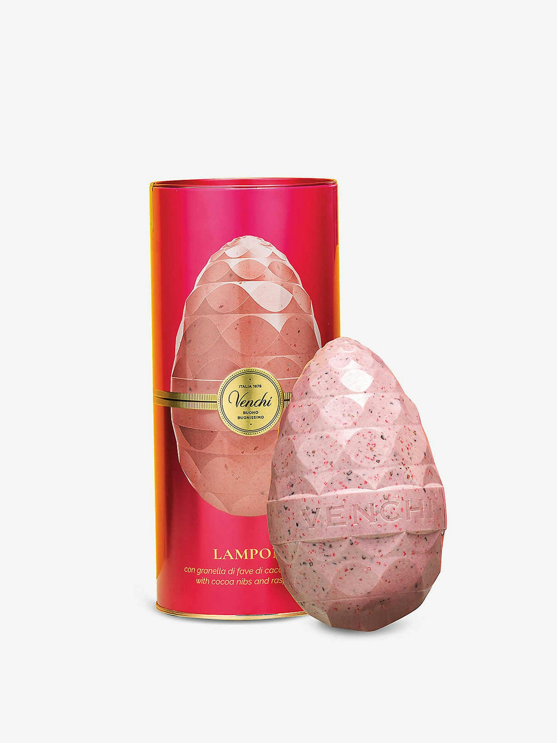White chocolate and raspberry Easter egg