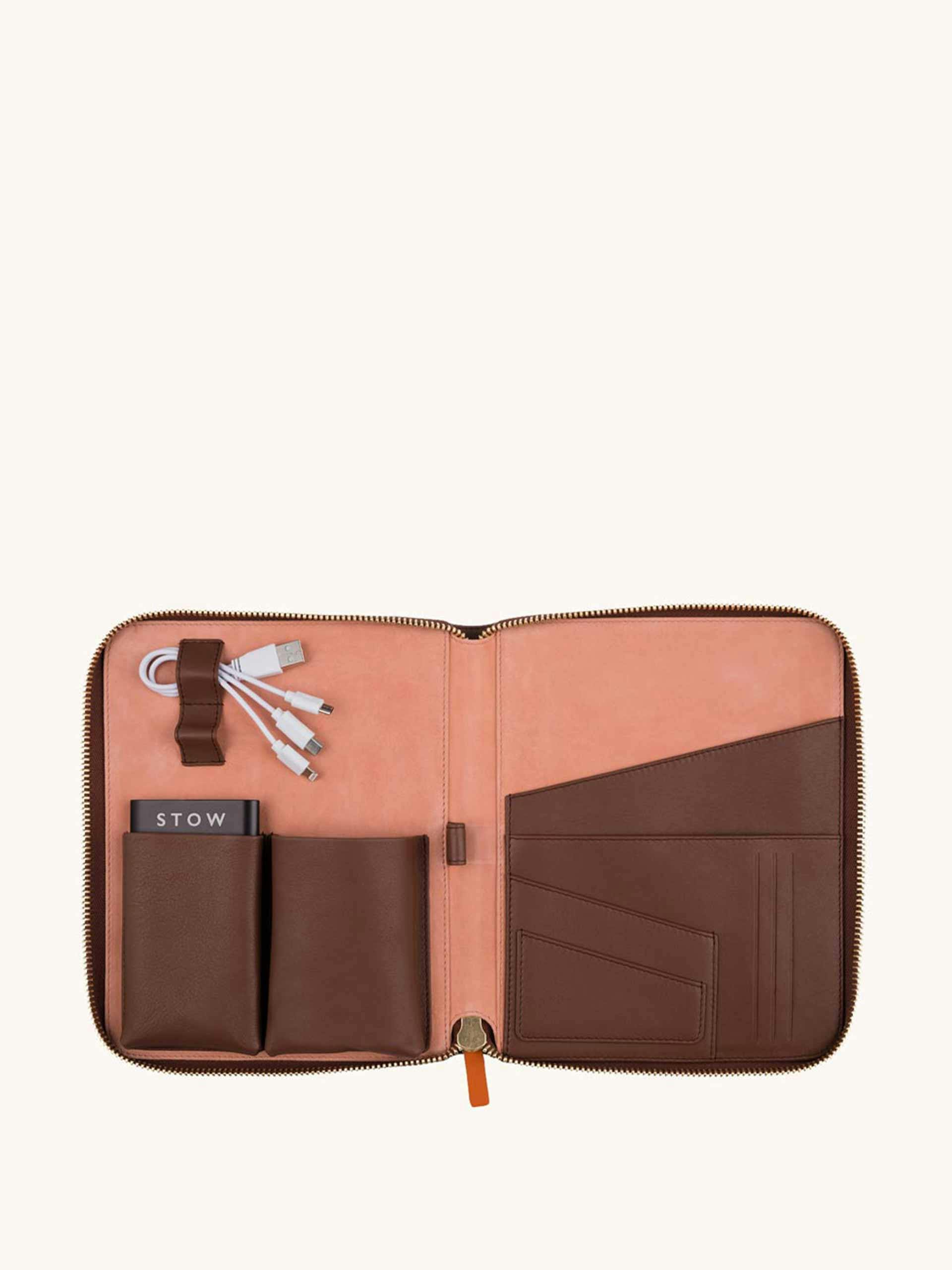 First class leather tech case