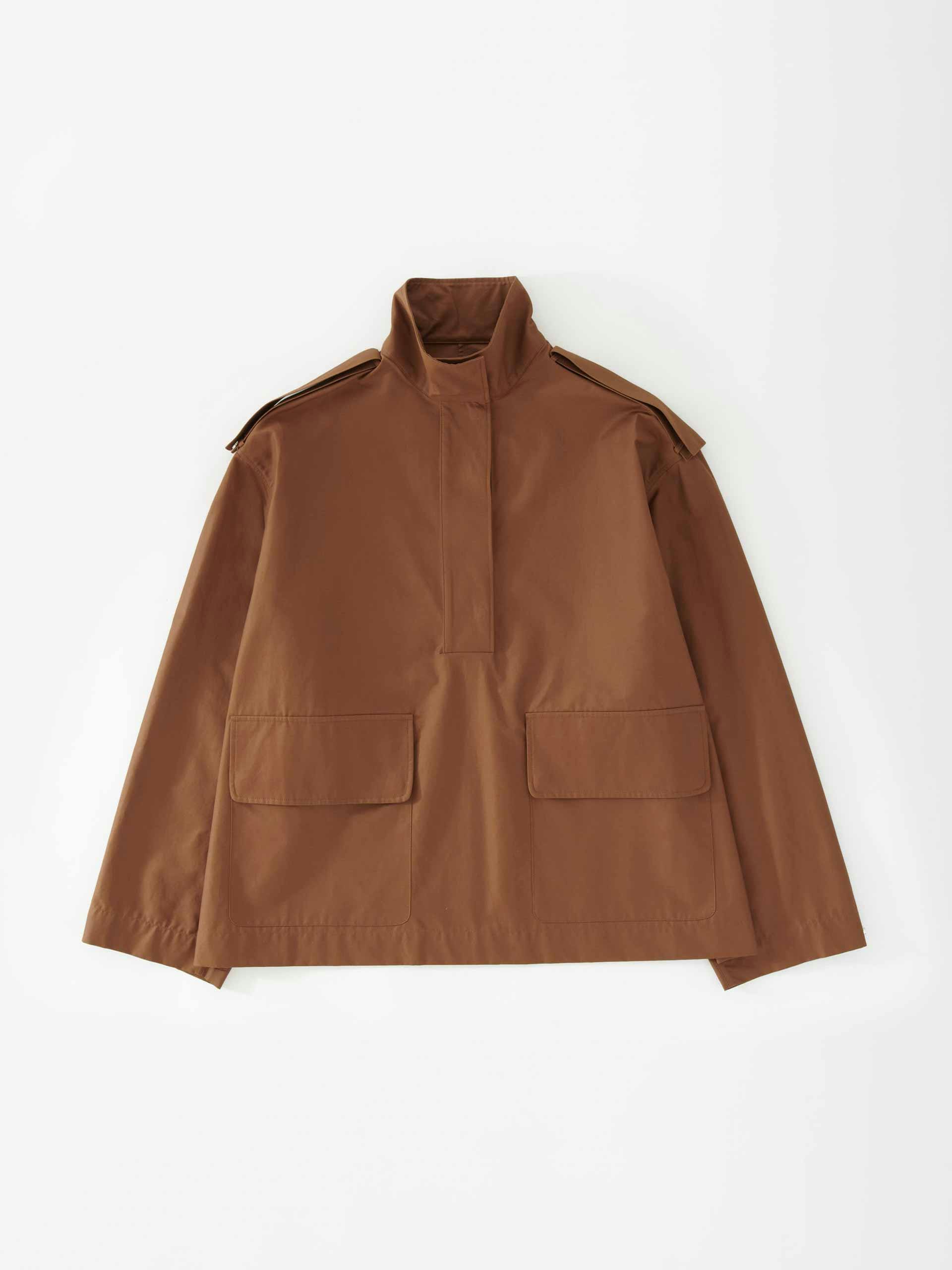 Brown pullover jacket