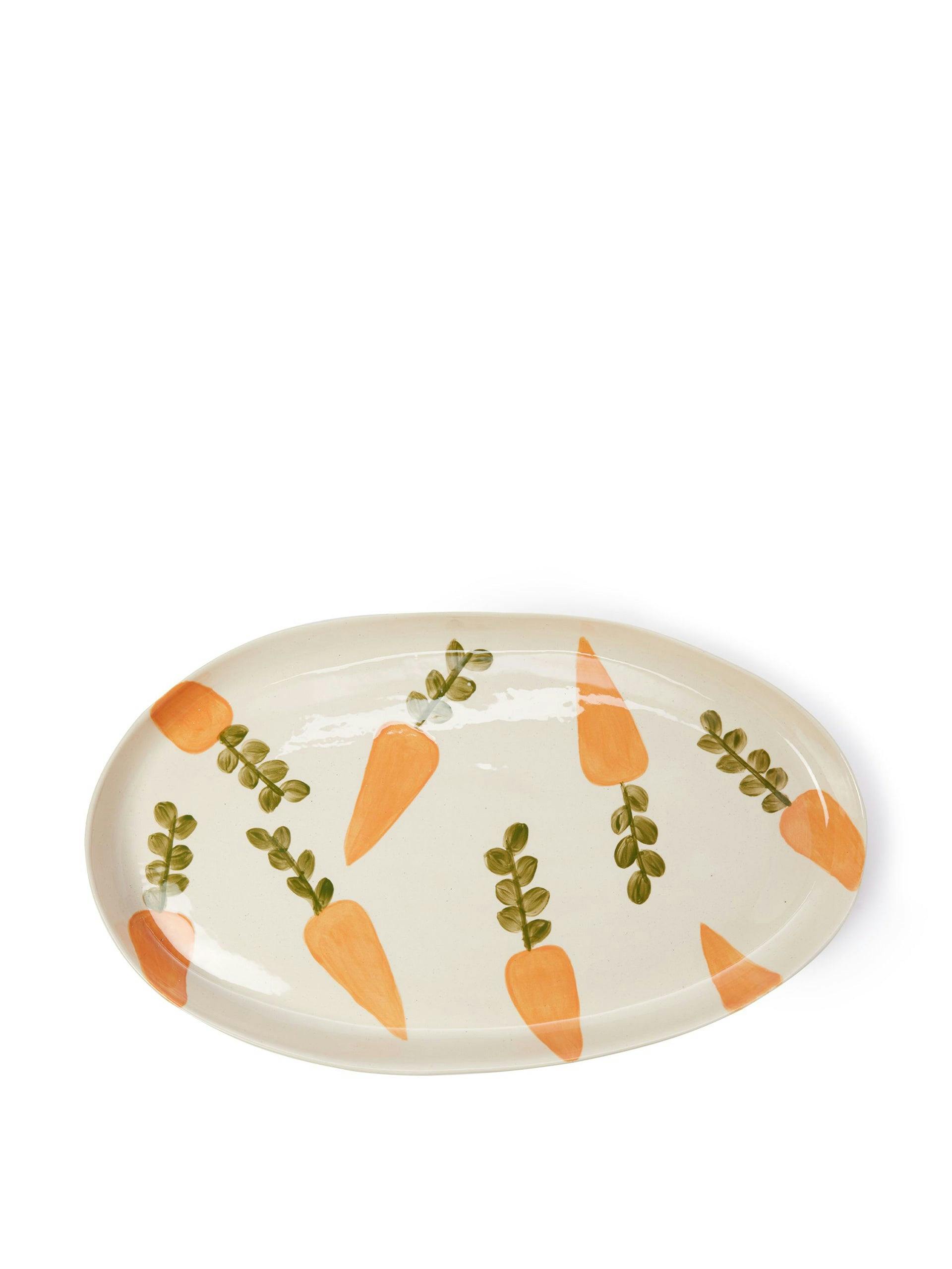 Oval carrots platter