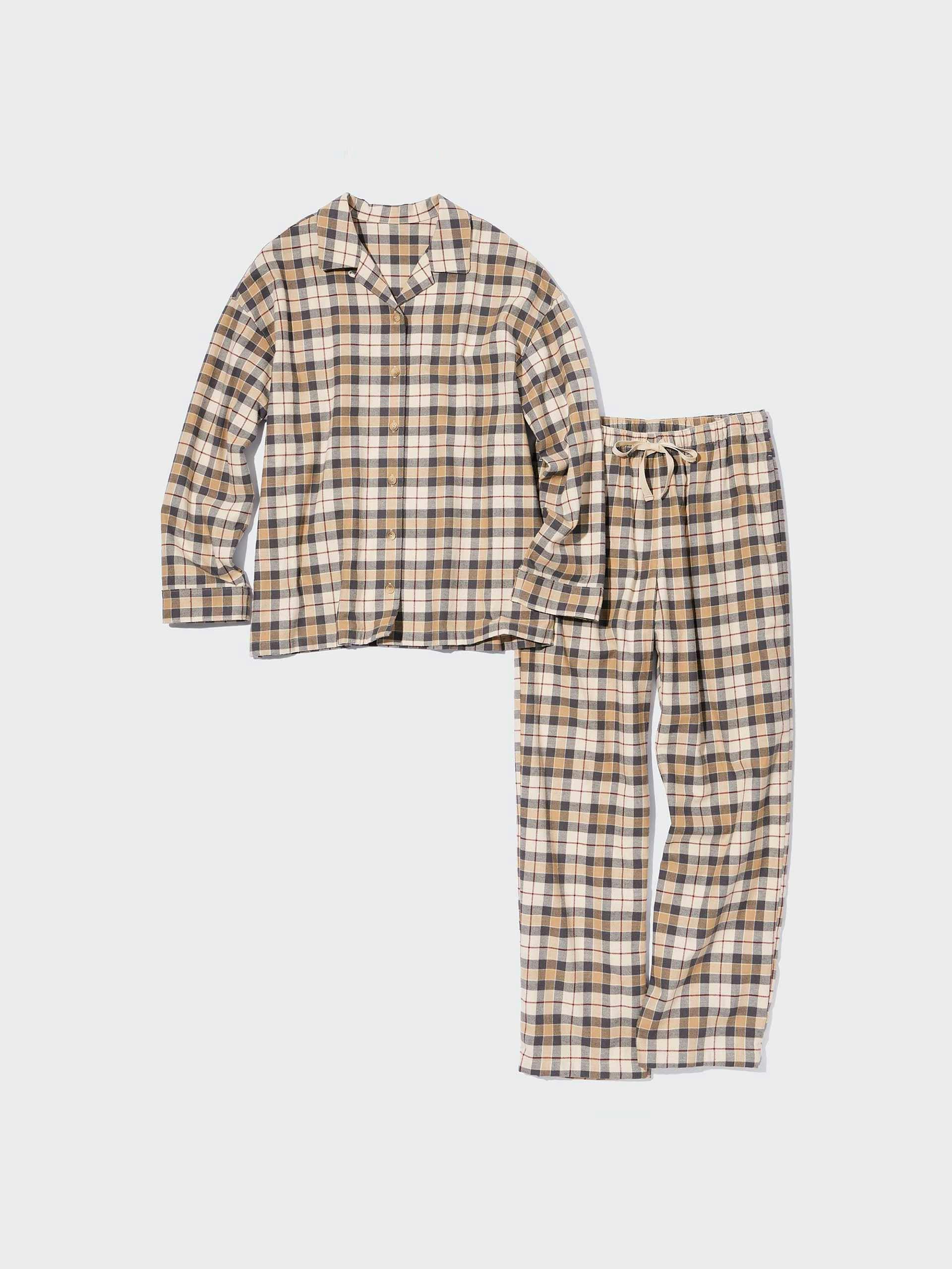 Checked flannel pajamas